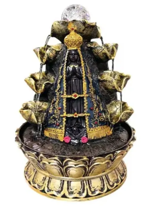 Fonte de Água Nossa Senhora Aparecida com 8 Quedas (30cm)