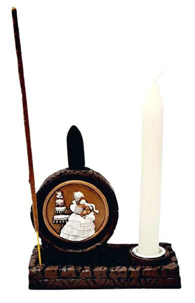 Incensário Cascata, Vareta e Porta Velas (Oxalá)