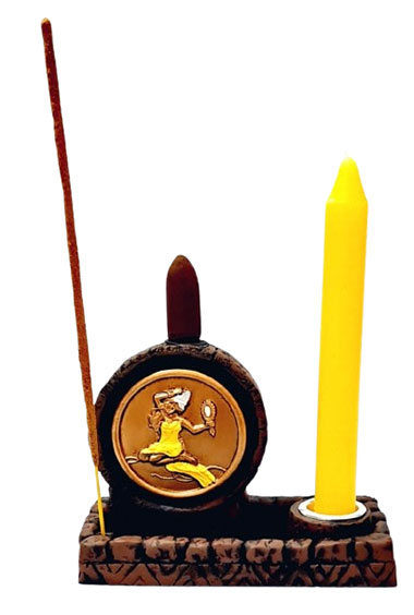 Incensário Cascata, Vareta e Porta Velas (Oxum)