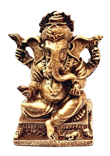 Estátua Ganesha Sentado em Resina (6cm)