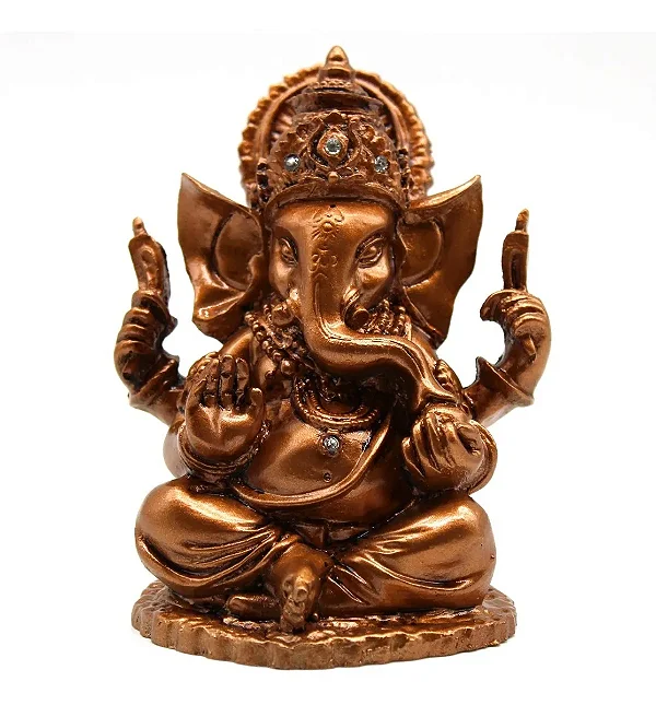 Estátua Ganesha com Cristais (10cm)