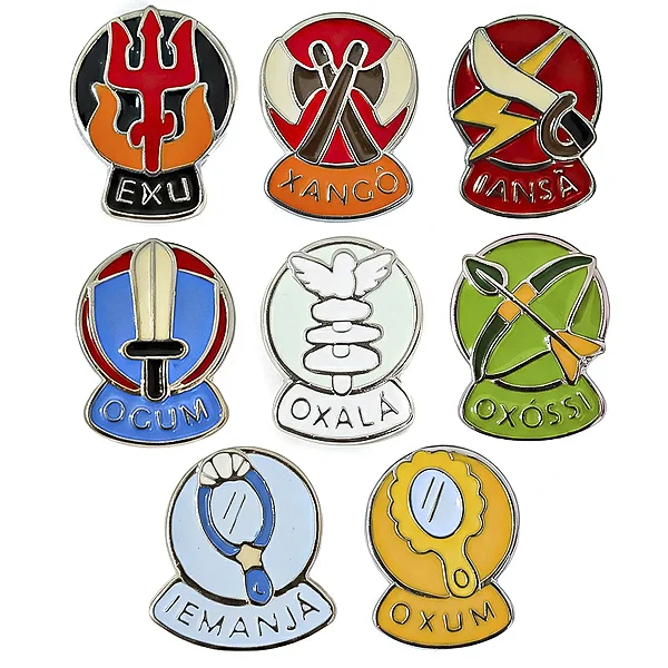 Broche dos Orixás em Metal (3cm)