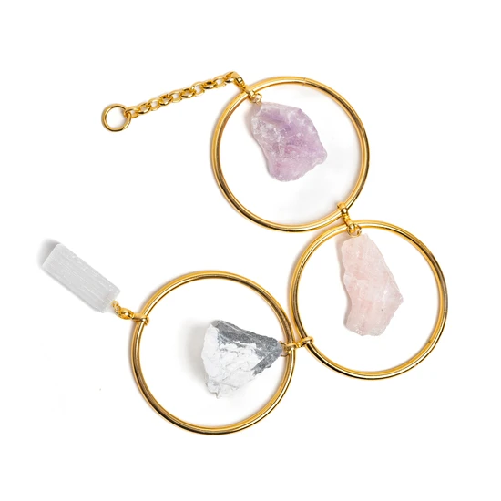 Móbile da Harmonia com Cristais Naturais (38cm)