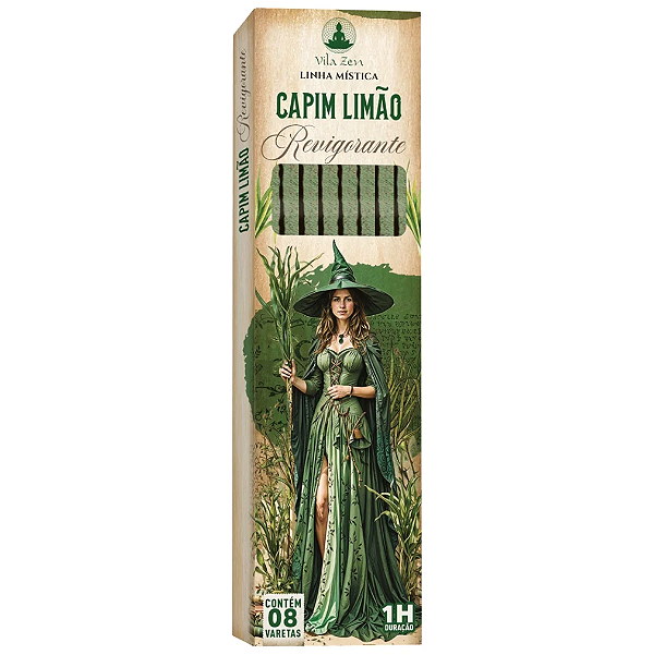 Incenso Natural Vila Zen Linha Mística das Bruxas (Capim Limão)