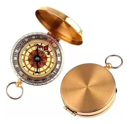 Bússola Magnética Retrô de Bolso (6cm)