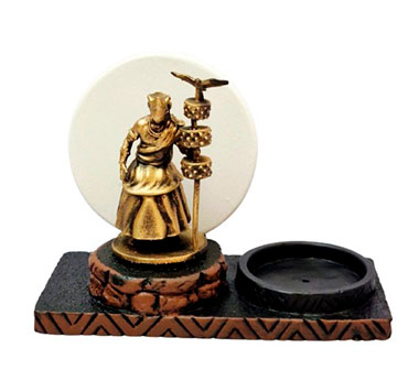 Incensário e Porta Velas Orixás no Congá (Oxalá)