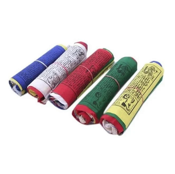Cordão com Bandeirinhas Tibetanas G (18cm)