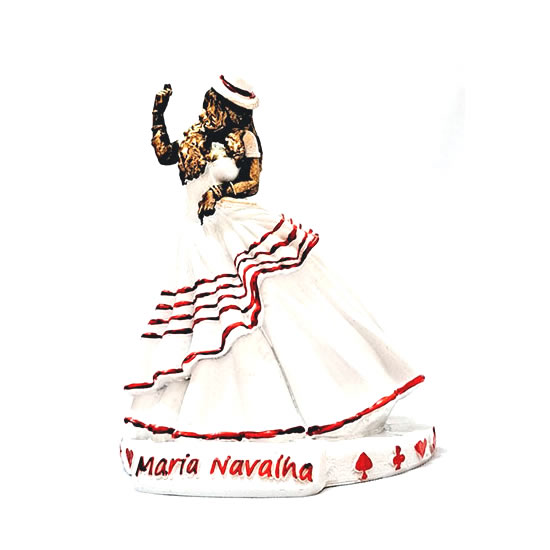 Estátua Orixá Maria Navalha em Resina (12cm)