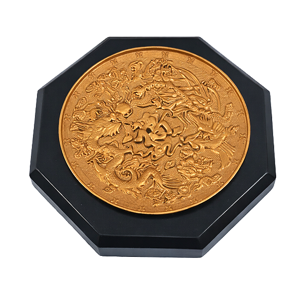 Incensário Dragão com Fênix em Resina (13cm)