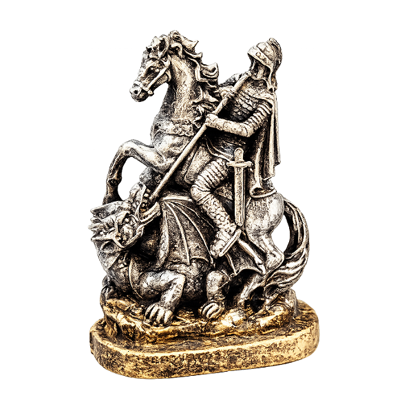 Estátua São Jorge em Resina (14cm)