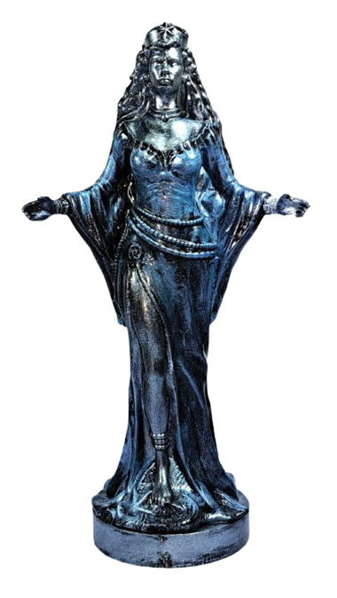 Estátua Orixá Iemanjá Grande Metalizada (25cm)