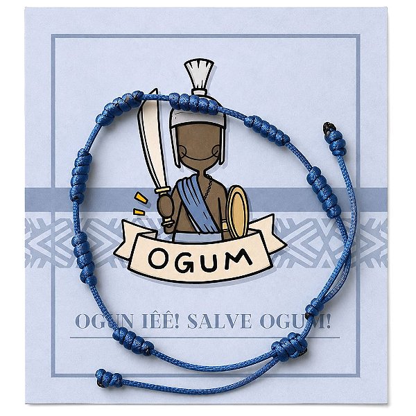 Pulseiras 7 Nós de Proteção Orixás (Ogum)