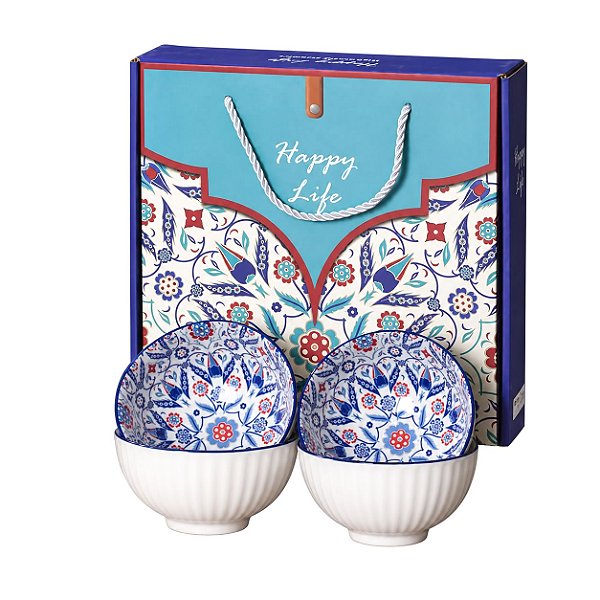 Kit Presente com Bowl Oriental e Hashi (Azul)