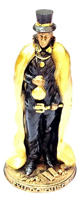 Estátua Orixá Exu do Ouro em Resina (11cm)