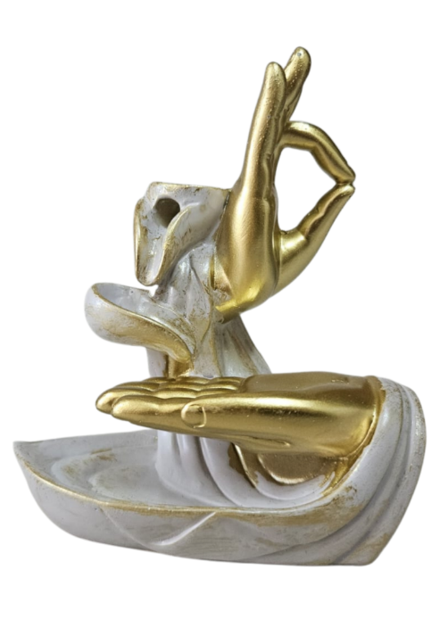 Incensário Cascata de Fumaça Mãos de Buda (11cm)