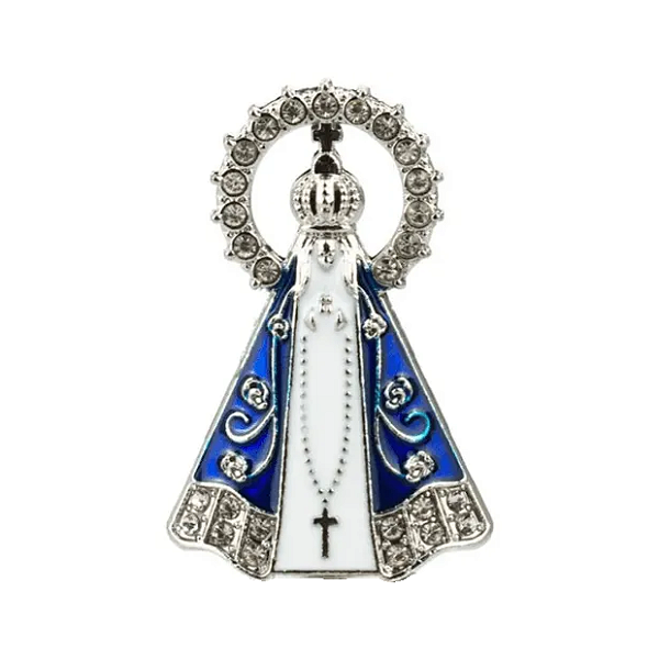 Mini Imã Nossa Senhora Aparecida com Strass (2,5cm)