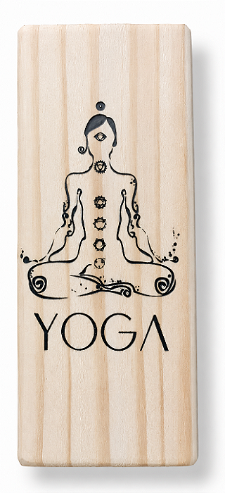 Bloquinho de Madeira para Yoga e Meditação (22cm)