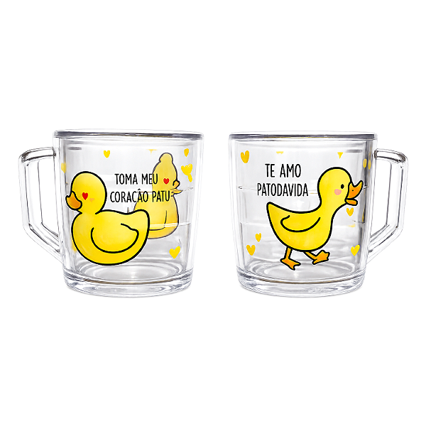 Kit Presente com Par de Canecas (Patos do Amor)