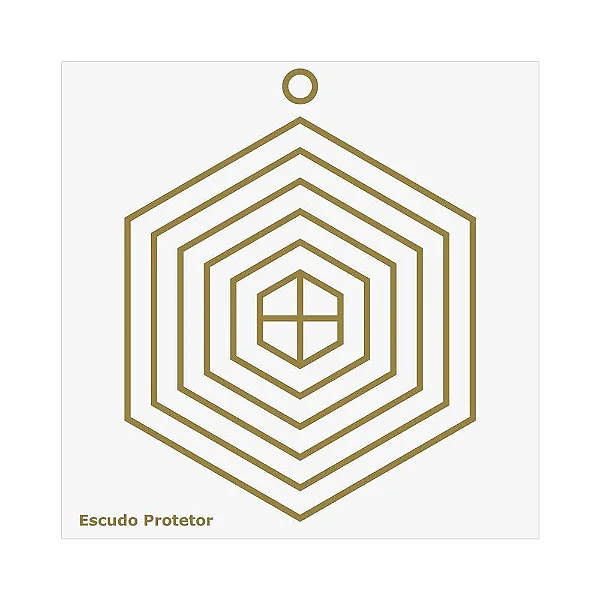Placa Radiônica Escudo Protetor (PVC)