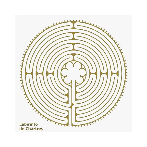 Placa Radiônica Labirinto de Chartres (PVC)