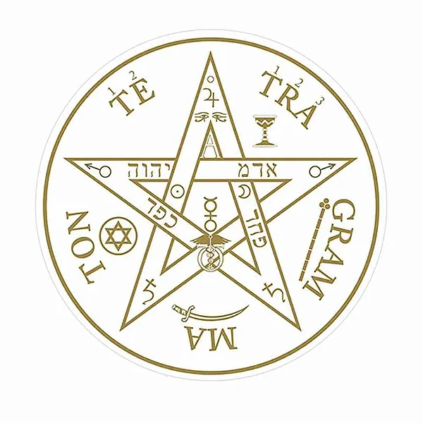 Adesivo Radiônico Pentagrama com 2 adesivos (7,5cm)