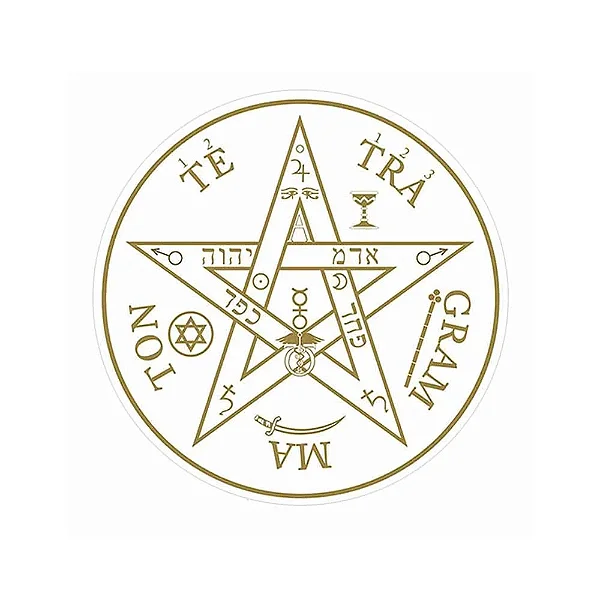Adesivo Radiônico Pentagrama com 3 adesivos (5cm)