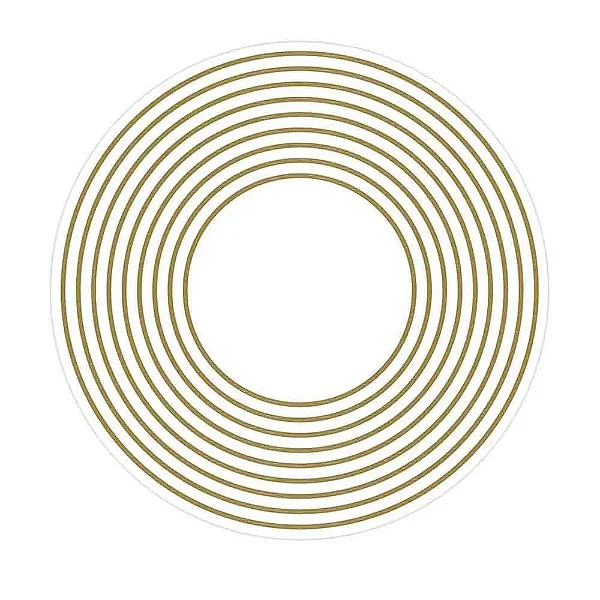 Adesivo Radiônico 9 Círculos com 2 adesivos (7,5cm)