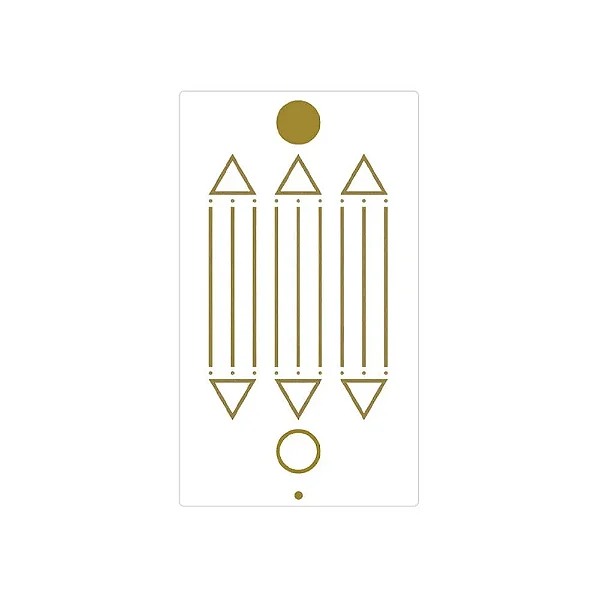 Adesivo Radiônico Desenho de Luxor com 3 adesivos (5cm)