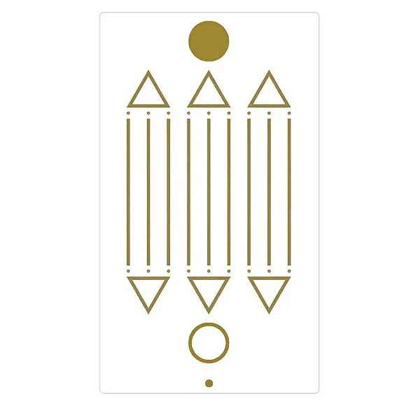 Adesivo Radiônico Desenho de Luxor com 2 adesivos (7,5cm)
