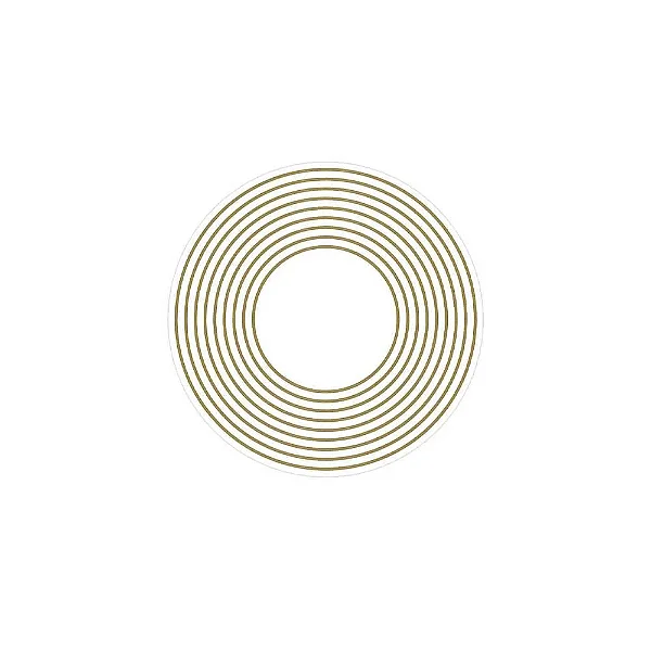 Adesivo Radiônico 9 Círculos com 6 adesivos (2,5cm)