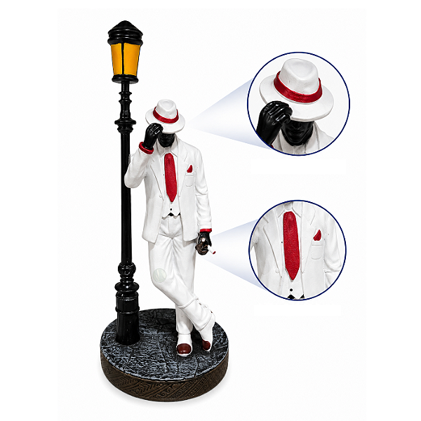 Estátua Zé Pilintra Premium em Resina (20cm)
