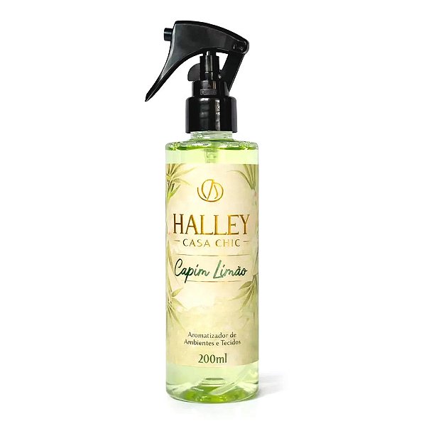 Aromatizador de Ambientes e Tecidos Halley Casa Chic Capim Limão (200ml)