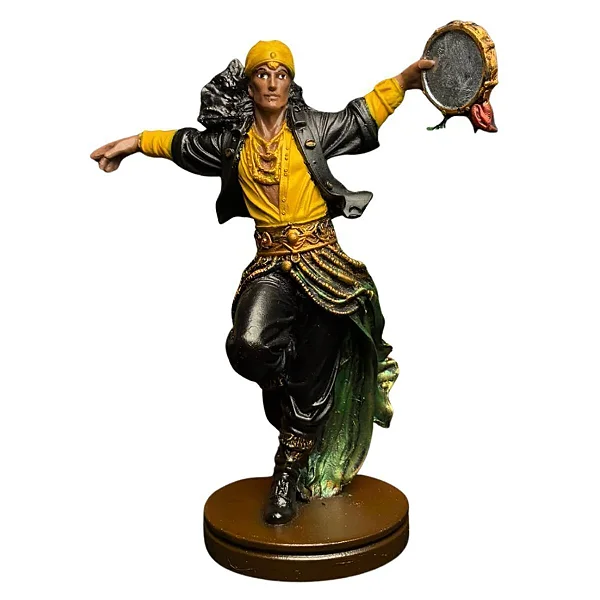 Estátua Cigano Dançando em Resina (19cm)