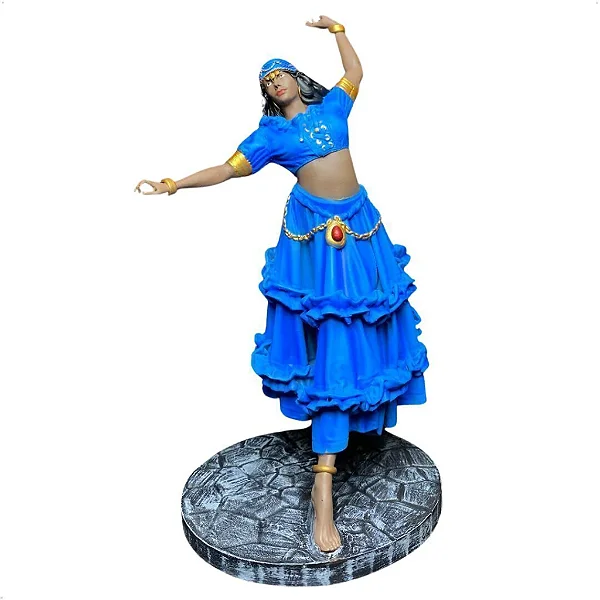 Estátua Cigana Dançando em Resina (27cm)