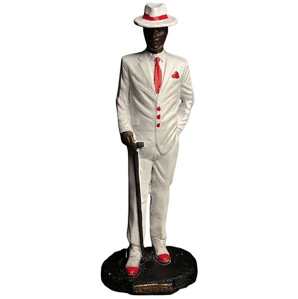 Estátua Zé Pilintra com Bengala em Resina (15cm)