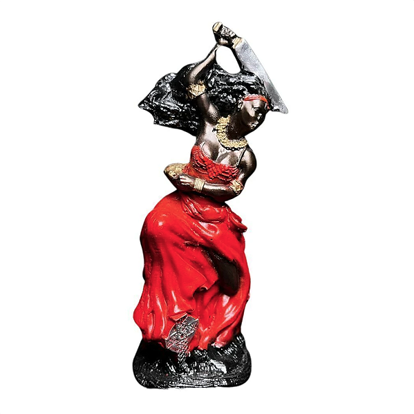 Estátua Orixá Iansã do Cemitério em Resina (15cm)