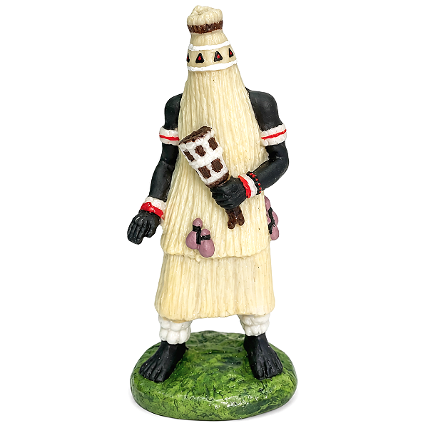 Estátua Orixá Obaluaê em Resina (15cm)