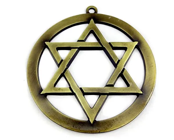 Pantáculo Hexagrama Estrela de Davi (10cm)