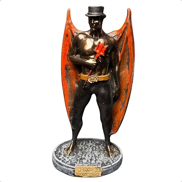 Estátua Exu Morcego em Resina (15cm)