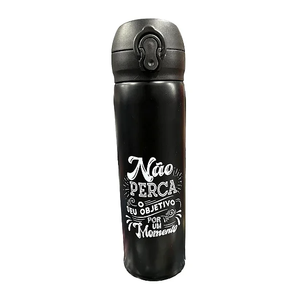 Garrafa Térmica em Inox 350ml (Objetivo)