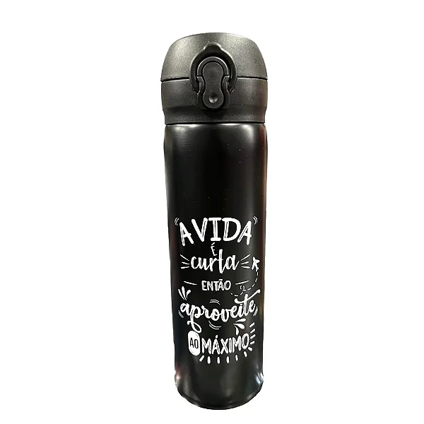 Garrafa Térmica em Inox 350ml (Aproveite)