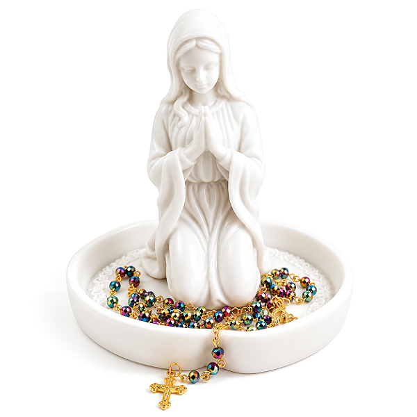 Porta Terço e Rosário Imaculada Conceição (12cm)