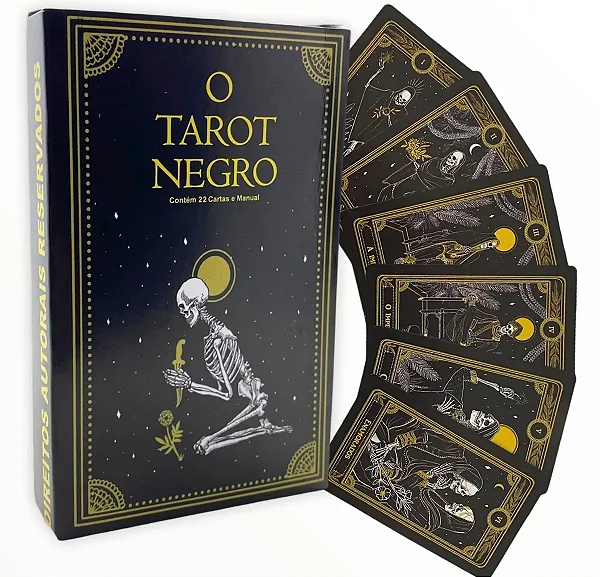 Baralho O Tarot Negro (22 Cartas + Manual)