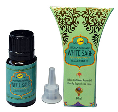 Óleo Aromático Indiano Sreevani Sálvia Branca (10ml)