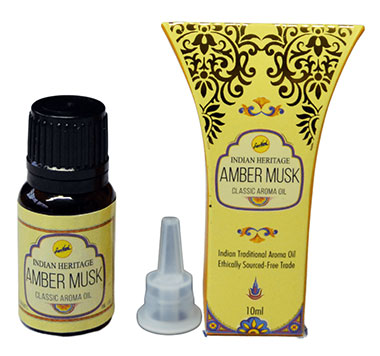 Óleo Aromático Indiano Sreevani Amber Musk (10ml)