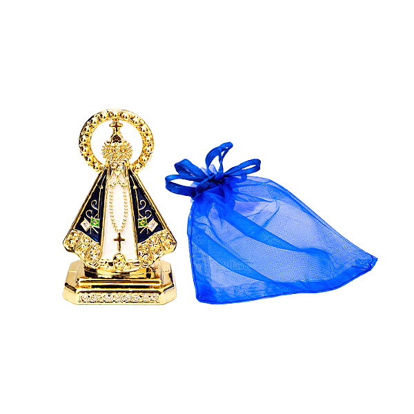 Estátua Nossa Senhora Aparecida em Metal (8cm)