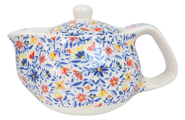 Mini Bule de Chá com Infusor (250ml) Flores