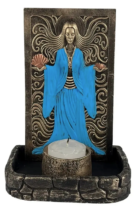 Incensário com Porta Velas Painel dos Orixás (Iemanjá)