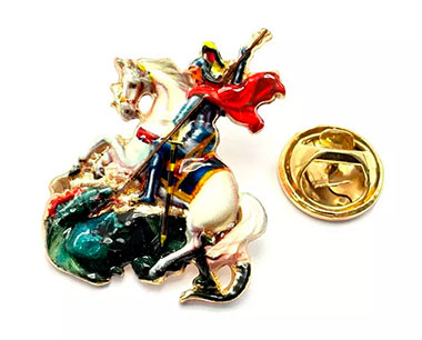 DUPLICADO - Estátua em Metal São Jorge (5cm)