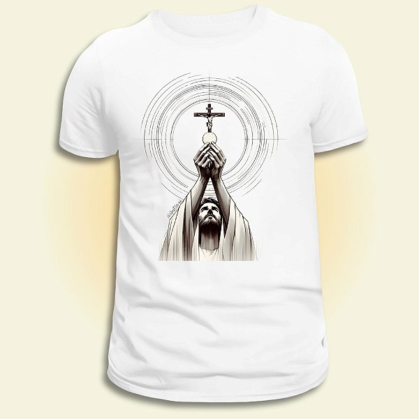 Camiseta Católica Masculina Eucaristia